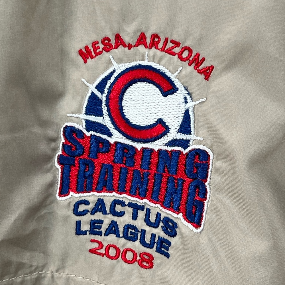 Chicago Cubs Windbreaker Spring Training 2008 Cactus League Mesa Arizona mens XL - Picture 2 of 7